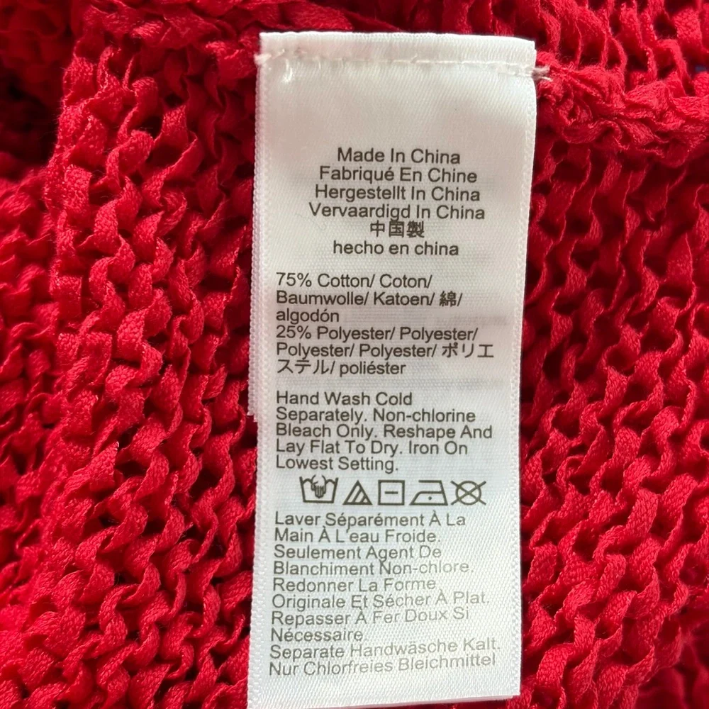 J. Crew Women's Vibrant Red Crew Neck Sweater